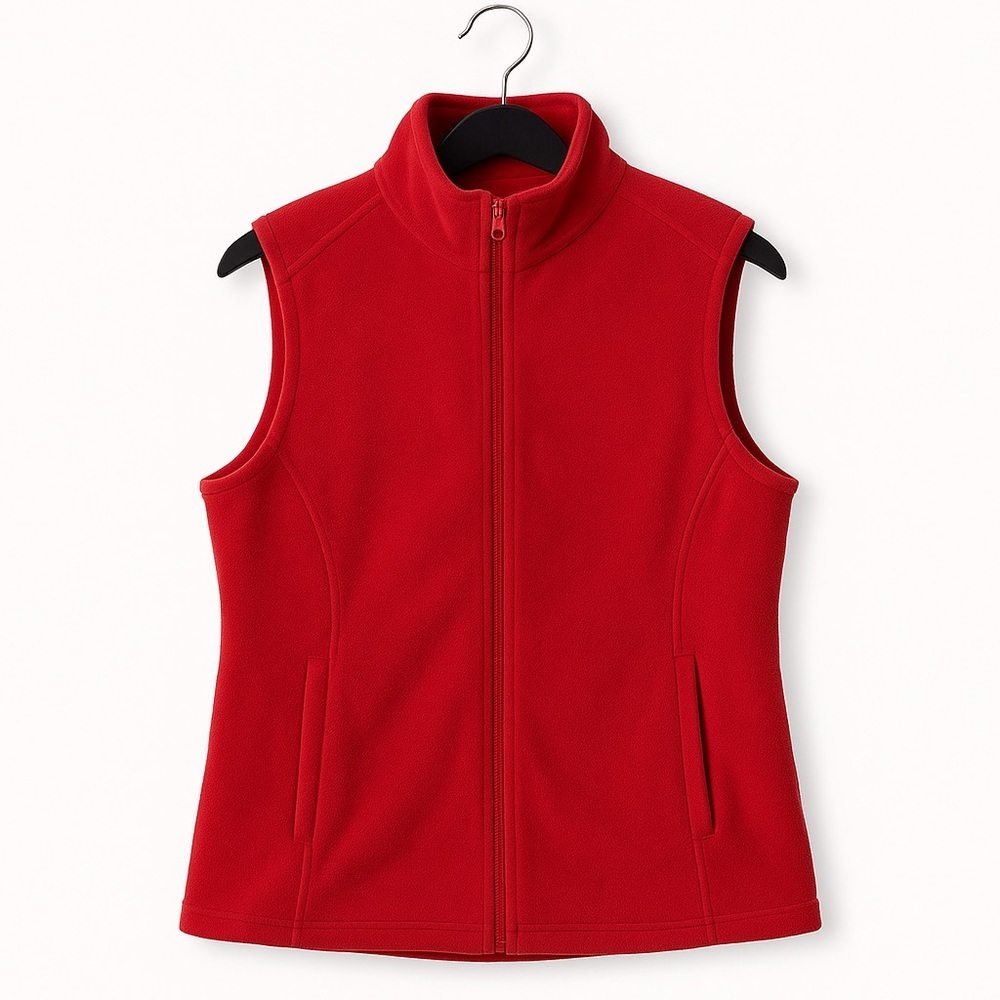 HBC Team Canada Olympic Red Fleece Full Zip Vest Women's Large